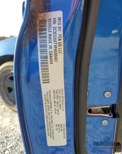 2023 Dodge Charger Police from USA, damaged, VIN 2C3CDXAT1PH588407